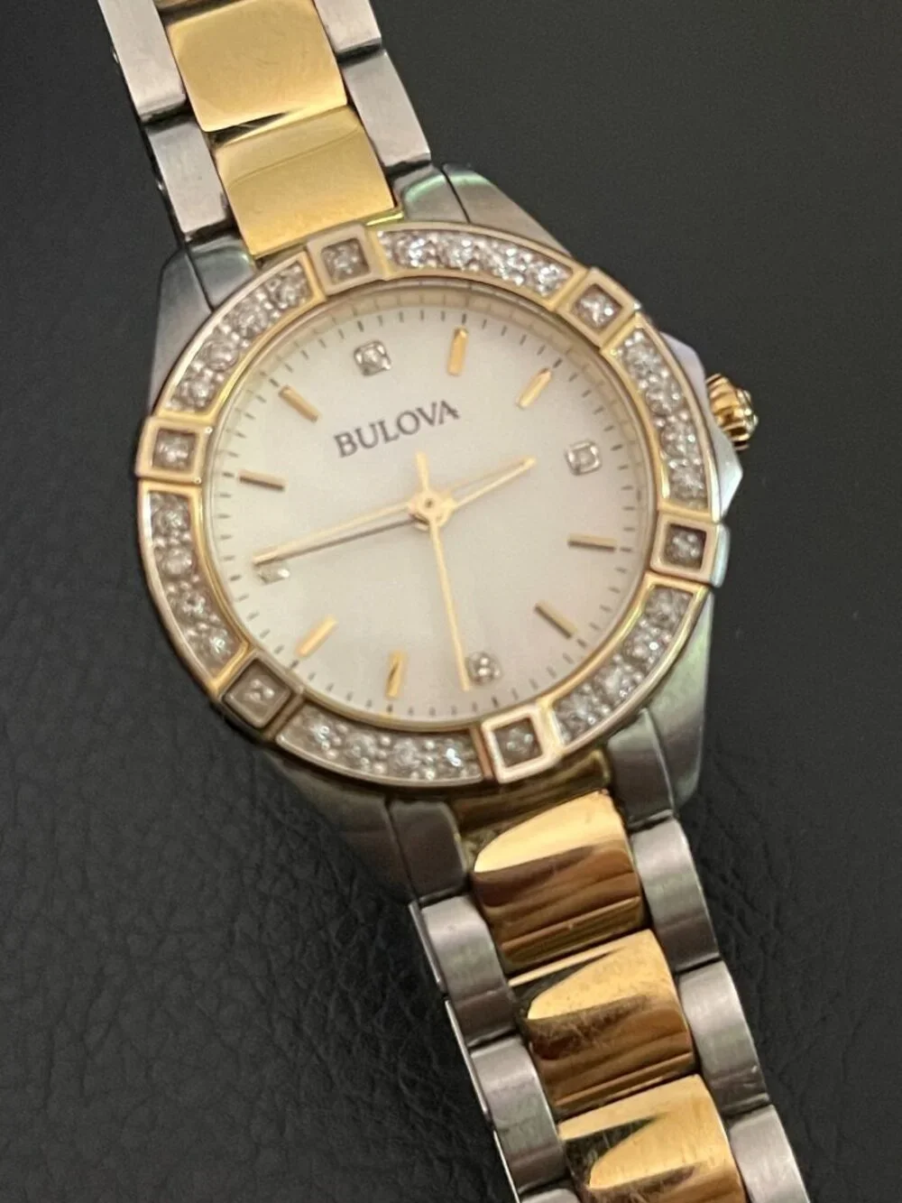 Bulova Two Tone Stainless Steel Ladies Watch